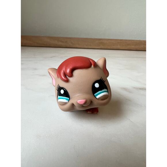 Littlest Pet Shop Brown Blue Eyes Guinea Pig #1193 LPS 2007 - Picture 2 of 6